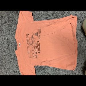 Orange western tee